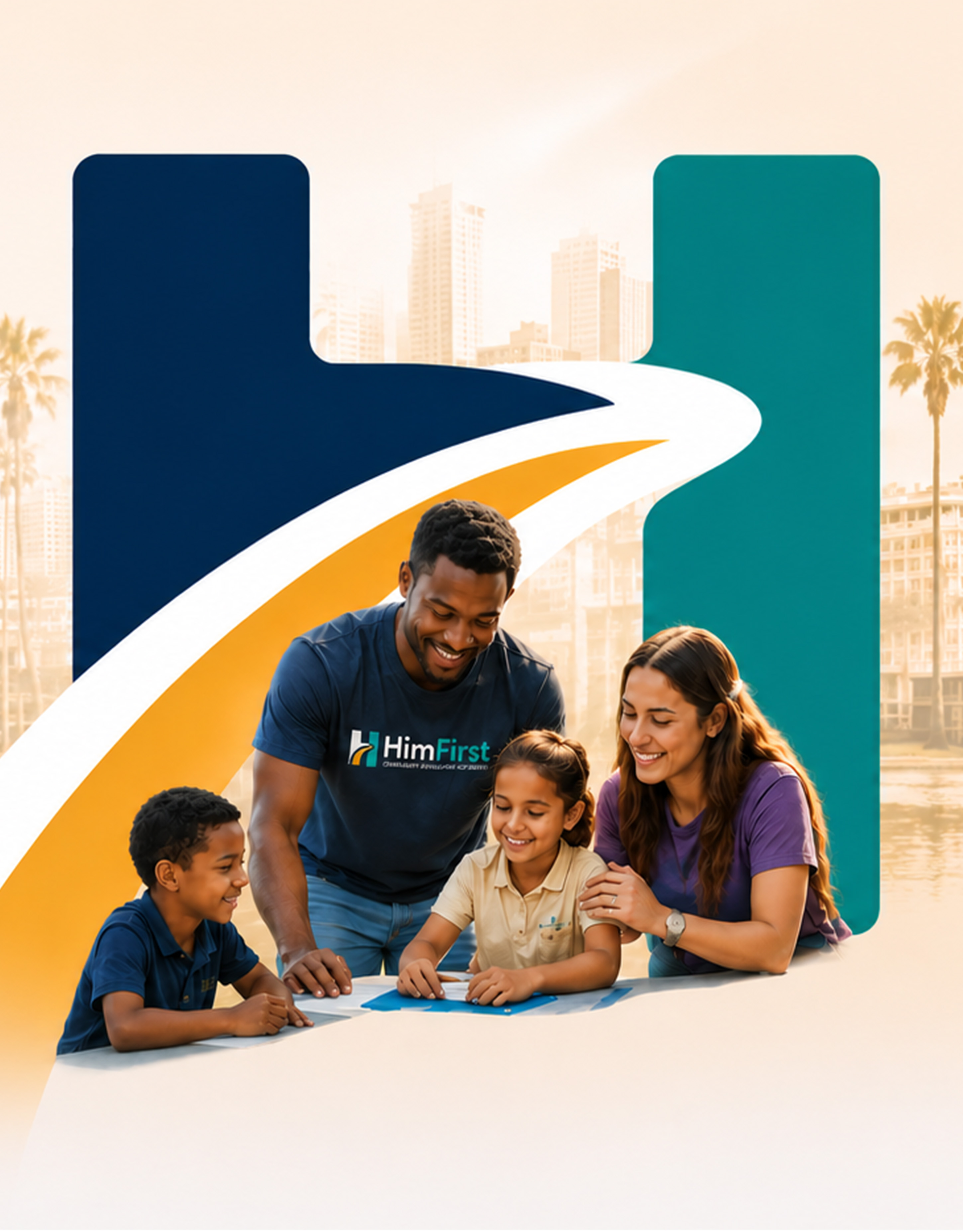 HimFirst volunteers and families working together