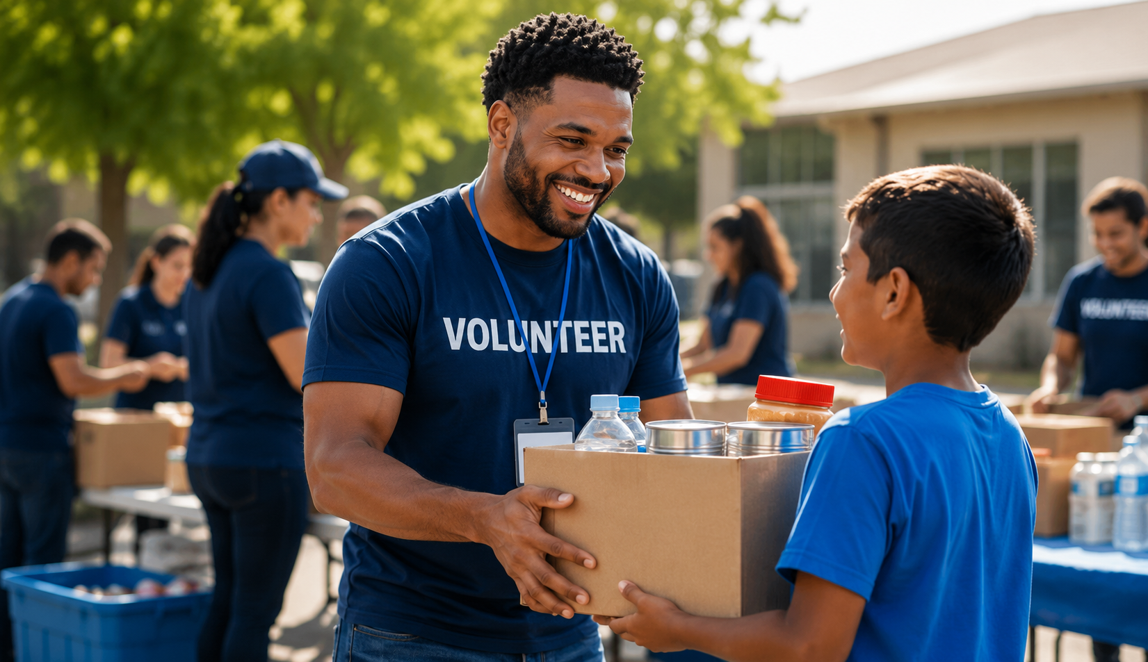 A young HimFirst volunteer